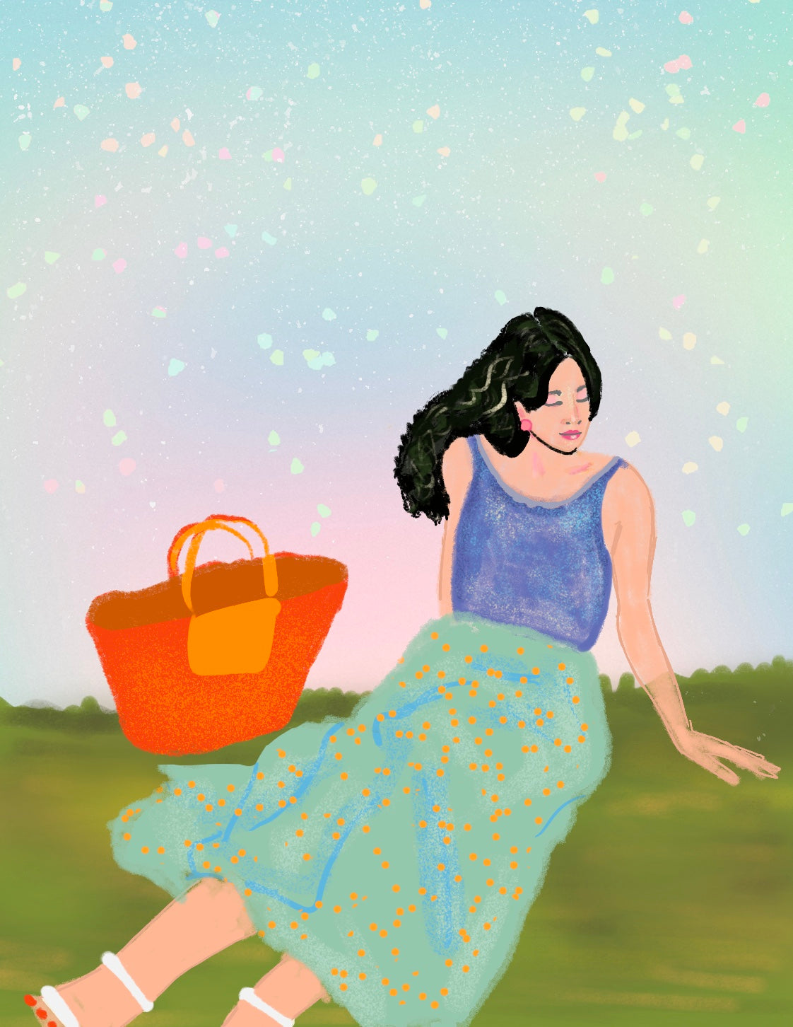 Girl on a Meadow