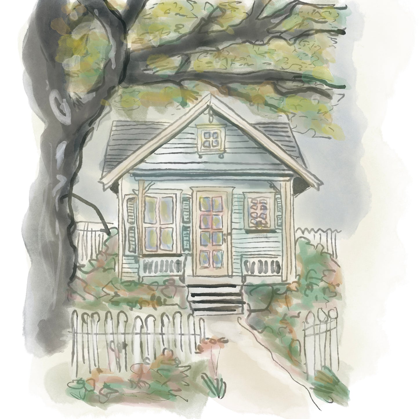 Country House Illustration
