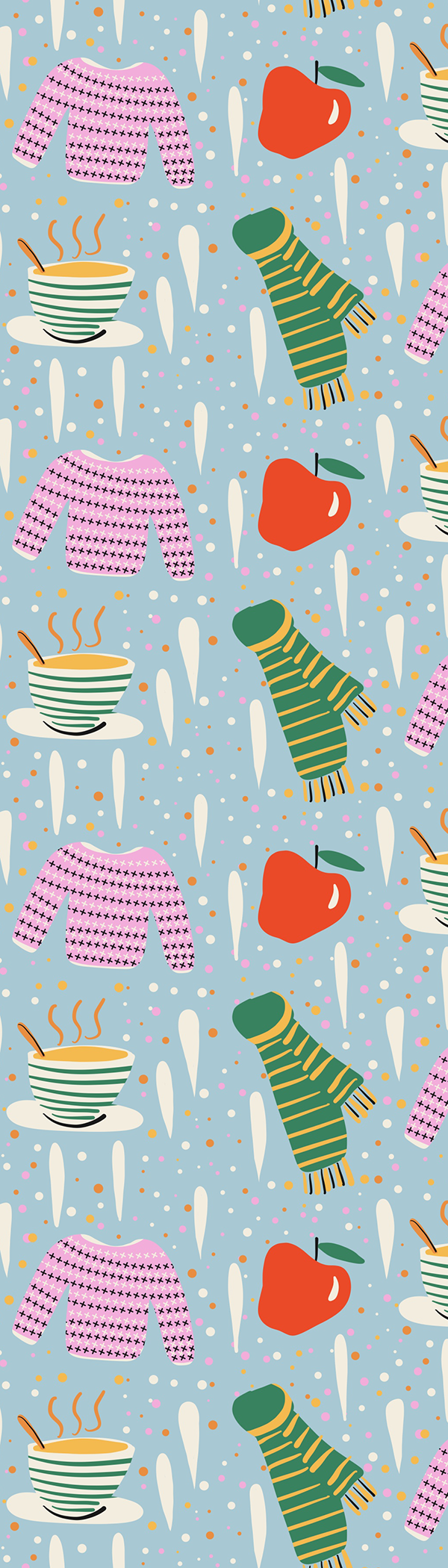 Cozy Winter Pattern Bookmark