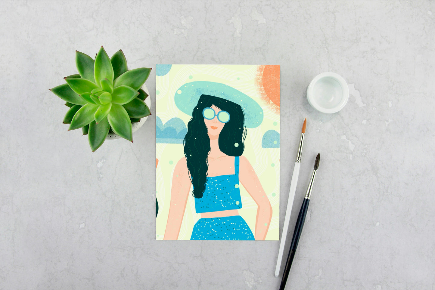 Sunny Days Girl Print