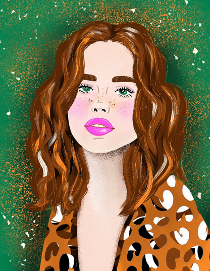 Girl with Long Brown Hair