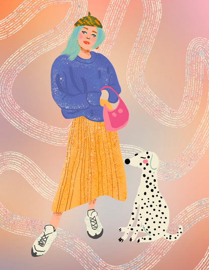 Girl with a Dog