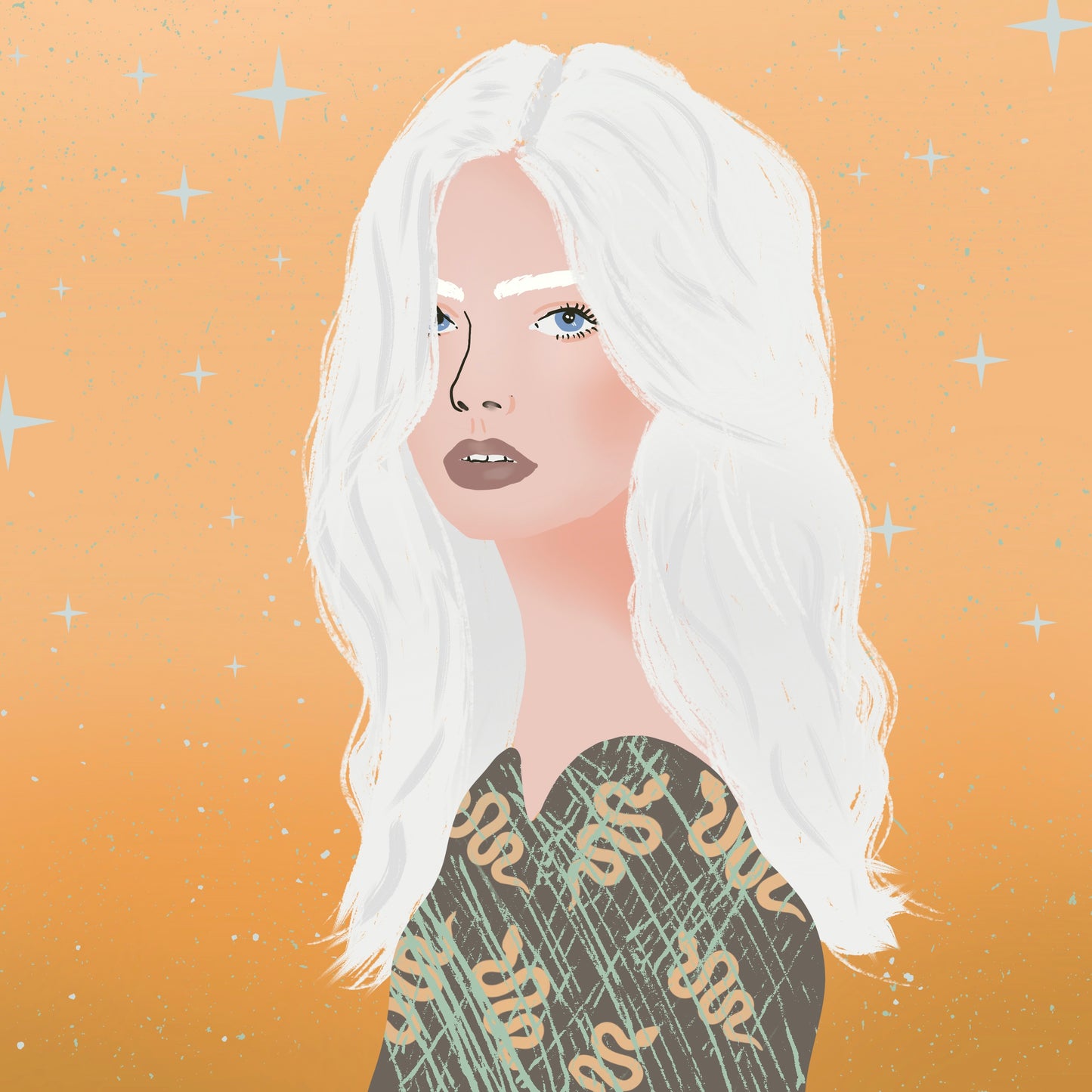 Girl with White Hair