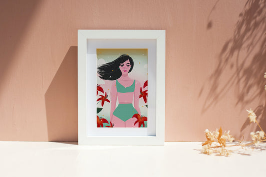 Swimsuit Girl Print