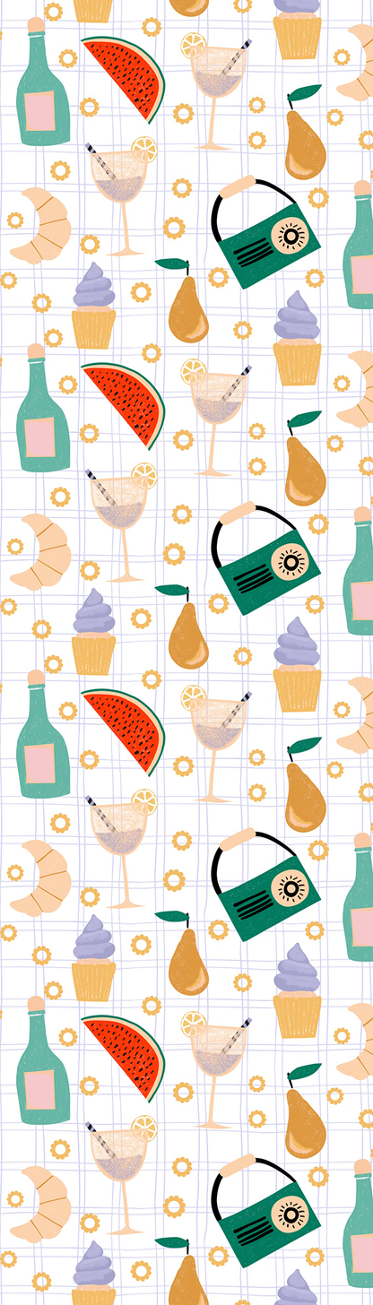 Picnic Party Pattern Bookmark