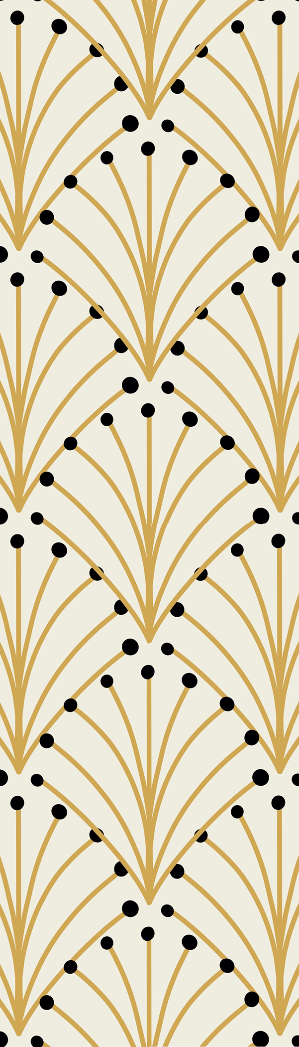 Geometric Yellow Black Bookmark