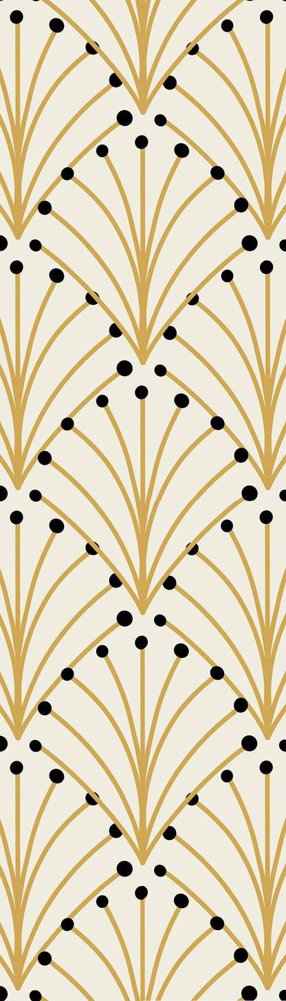 Geometric Yellow Black Bookmark