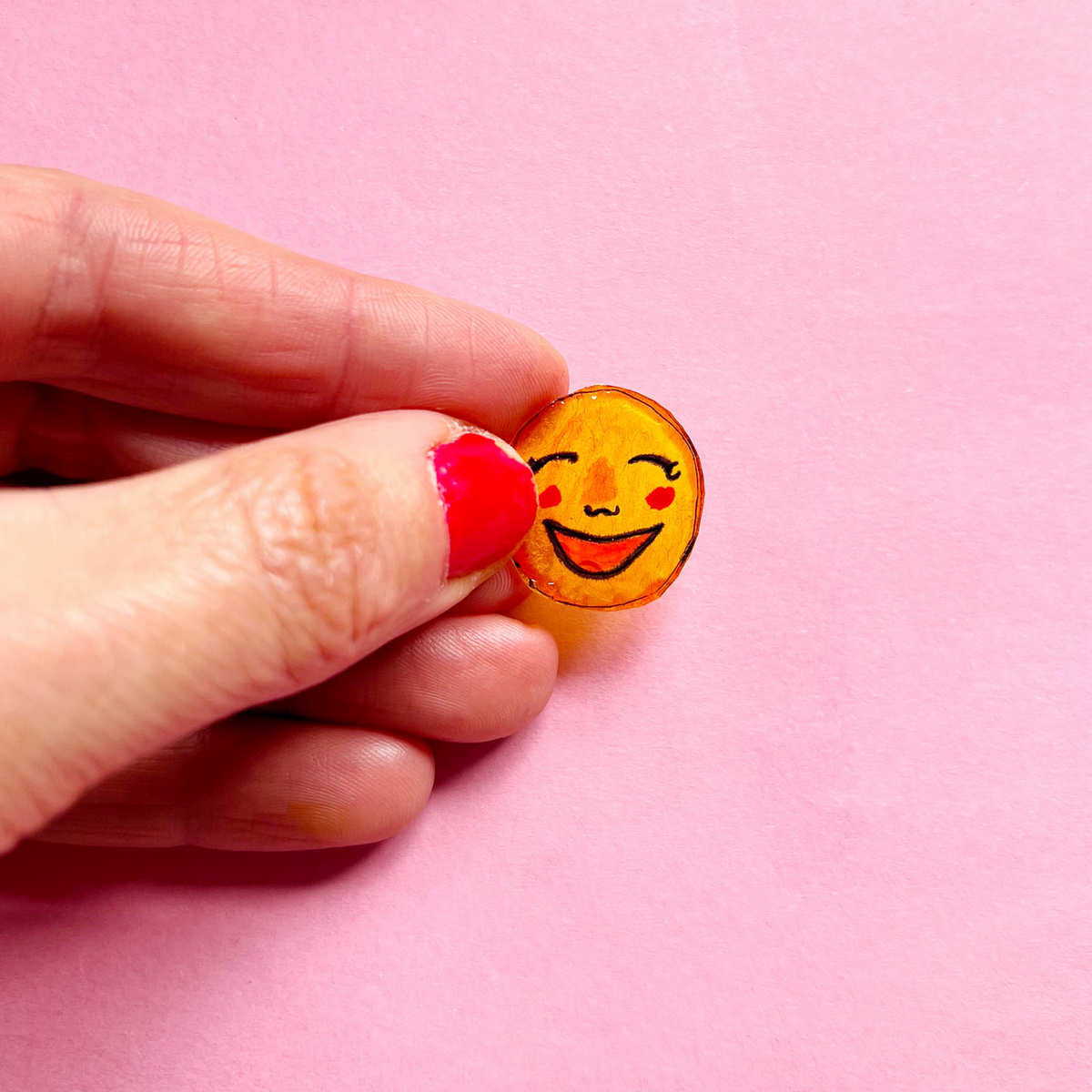 Happy Face Pin