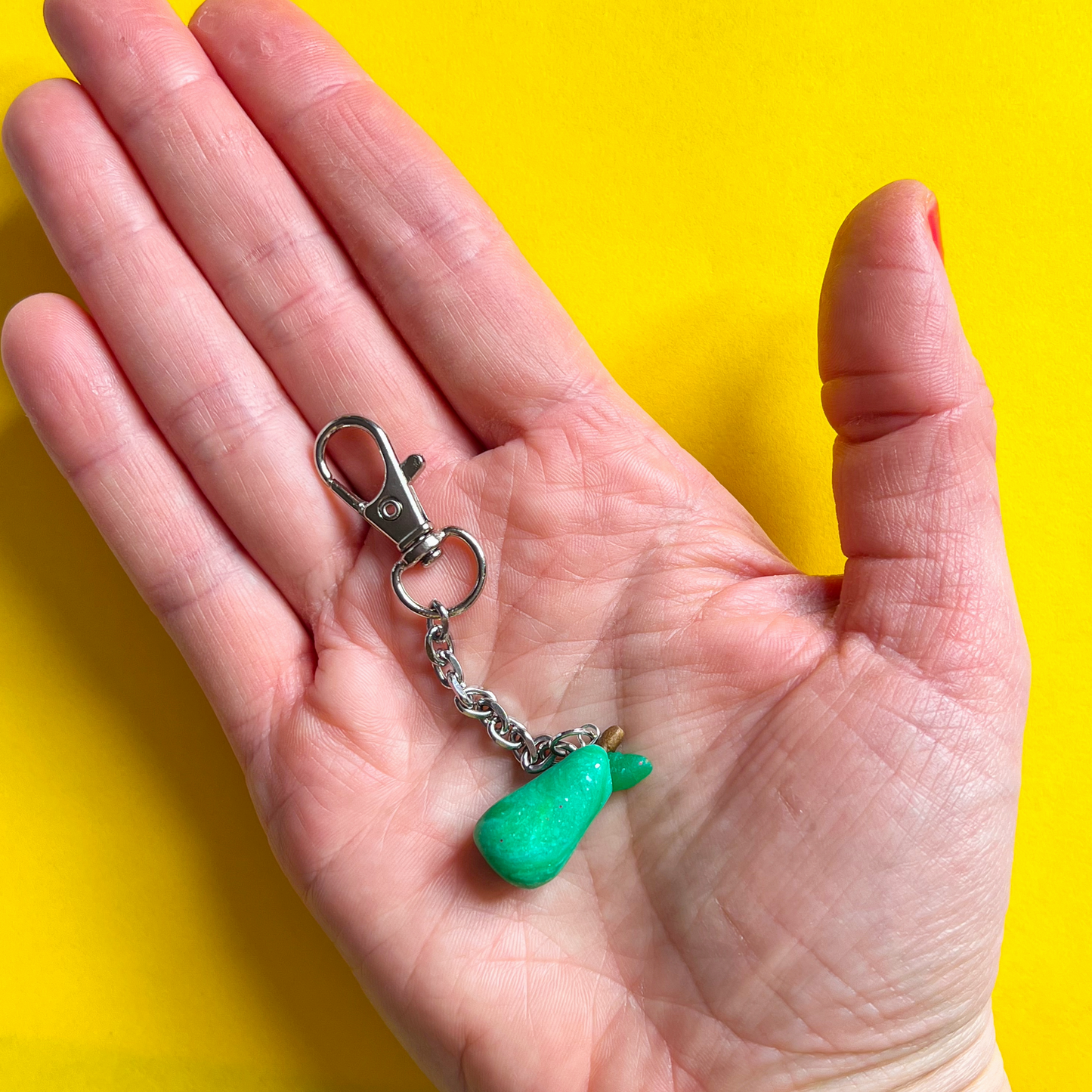 Pear Keychain