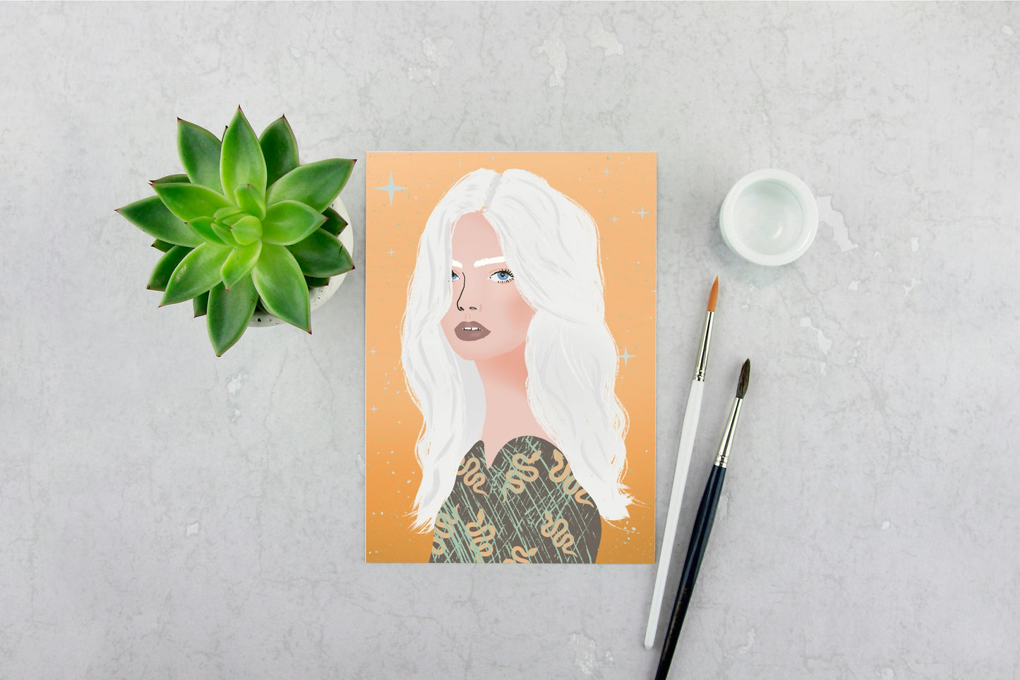 Girl with White Hair