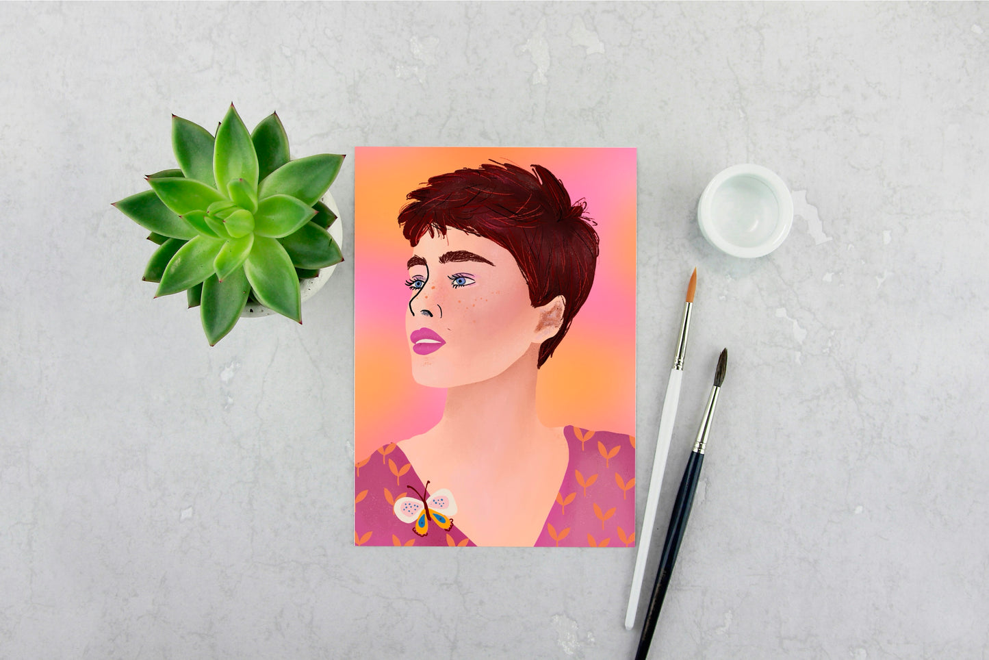 Girl with Pixie Haircut