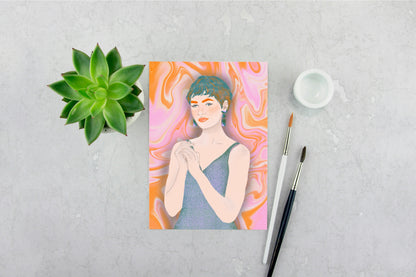 Girl with Turquoise Hair