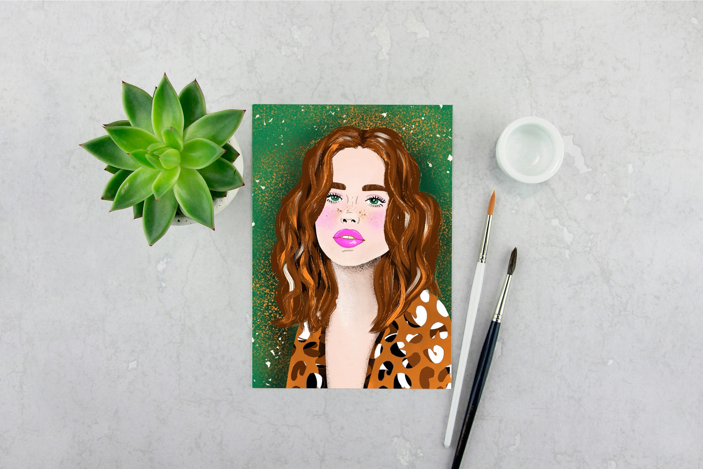 Girl with Long Brown Hair