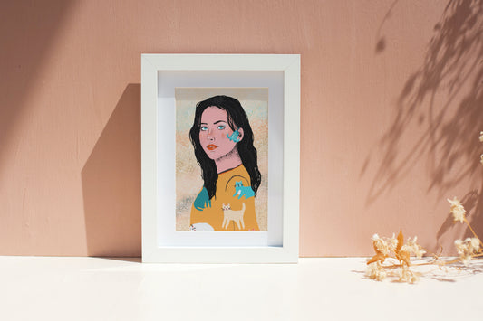 Girl in a Cat Jumper