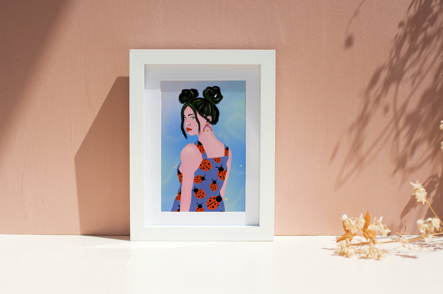 Girl with Space Buns