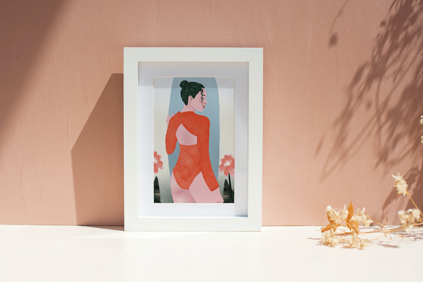 Girl with a Surfboard