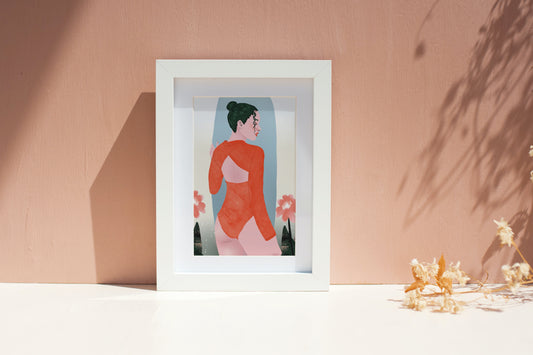 Girl with a Surfboard