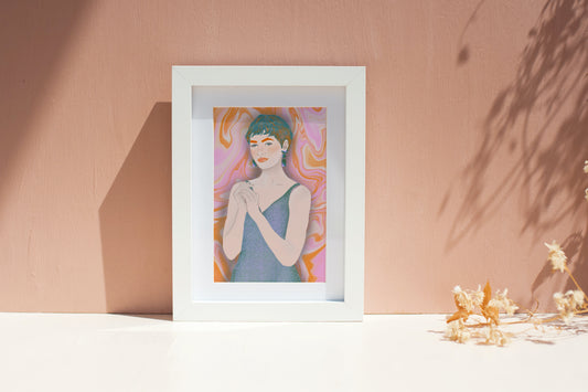 Girl with Turquoise Hair