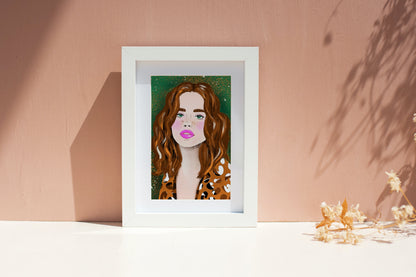 Girl with Long Brown Hair