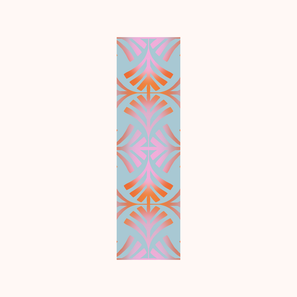 Geometric Pattern Pink Orange Bookmark