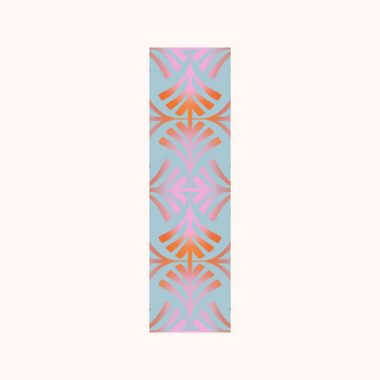 Geometric Pattern Pink Orange Bookmark