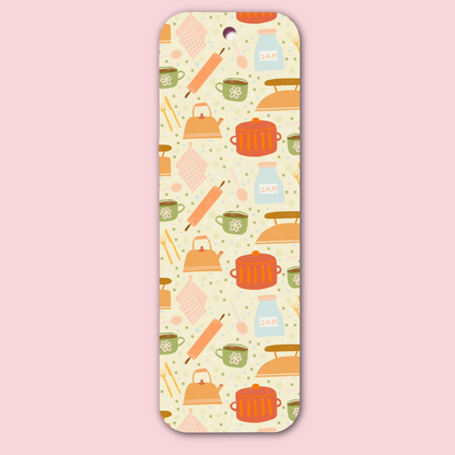 Kitchen Utensils Pattern Bookmark