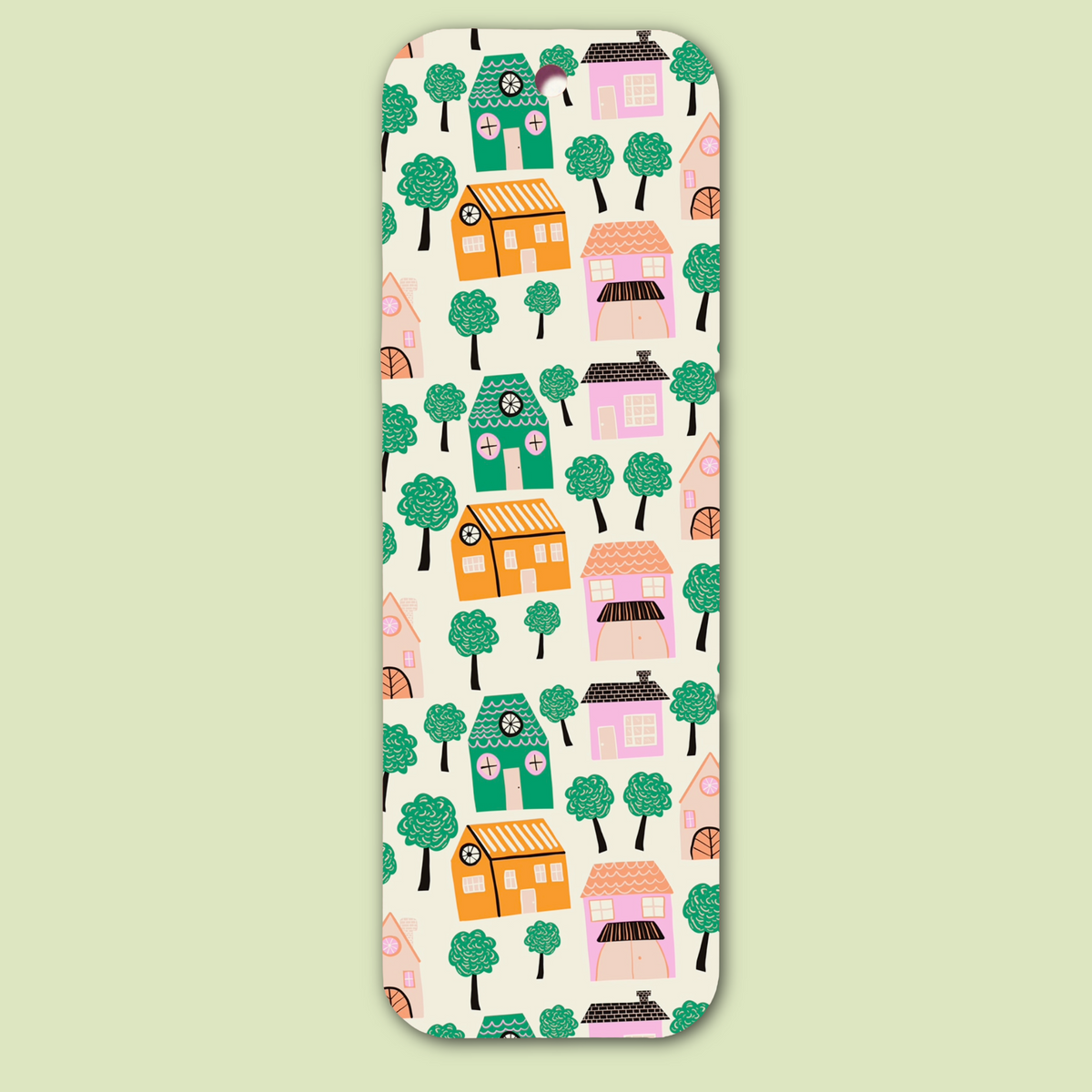 House Tree Pattern Bookmark