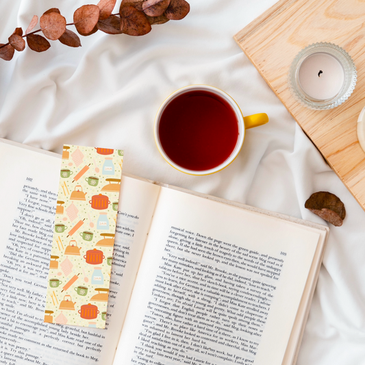 Kitchen Utensils Pattern Bookmark