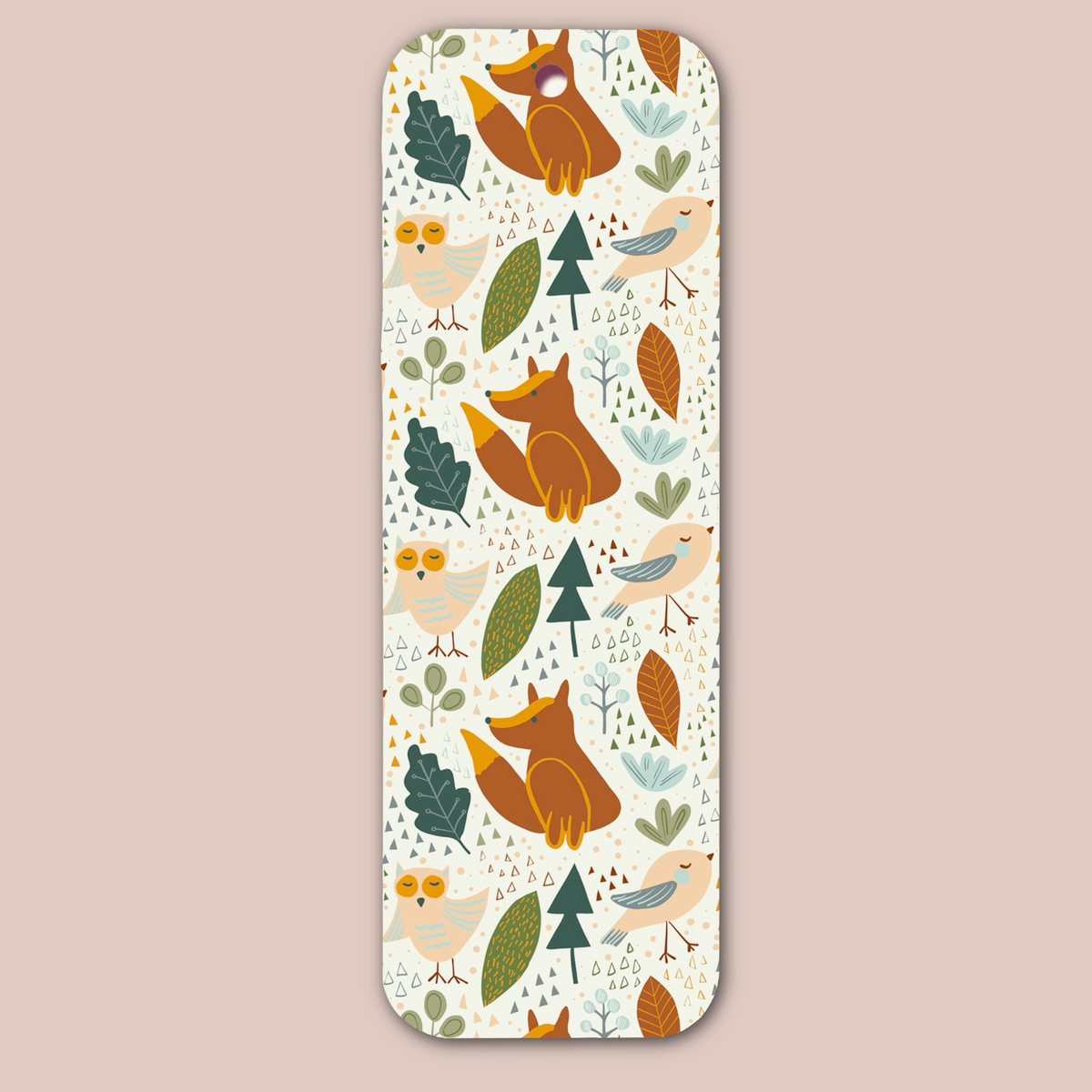 Wild Animals Pattern Bookmark