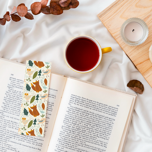 Wild Animals Pattern Bookmark