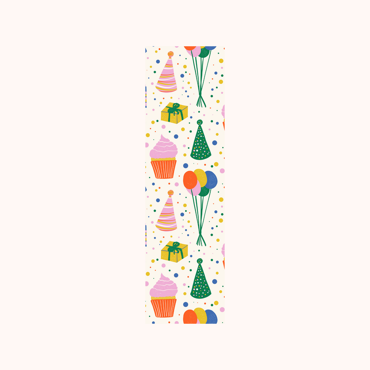 Birthday Party Pattern Bookmark