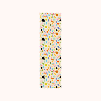 Rainbow Raindrops Pattern Bookmark