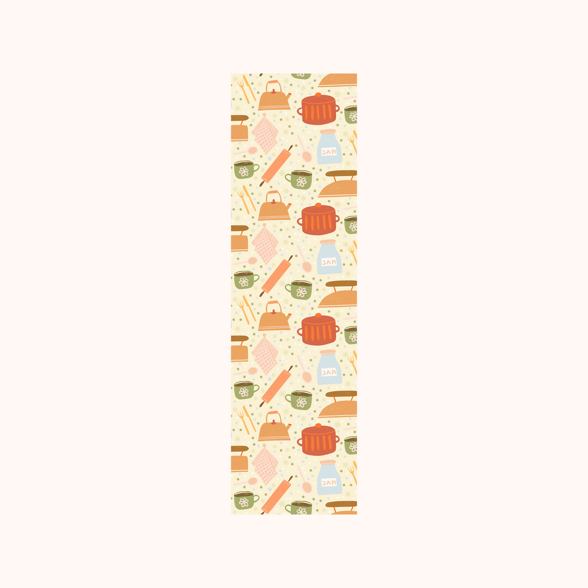 Kitchen Utensils Pattern Bookmark