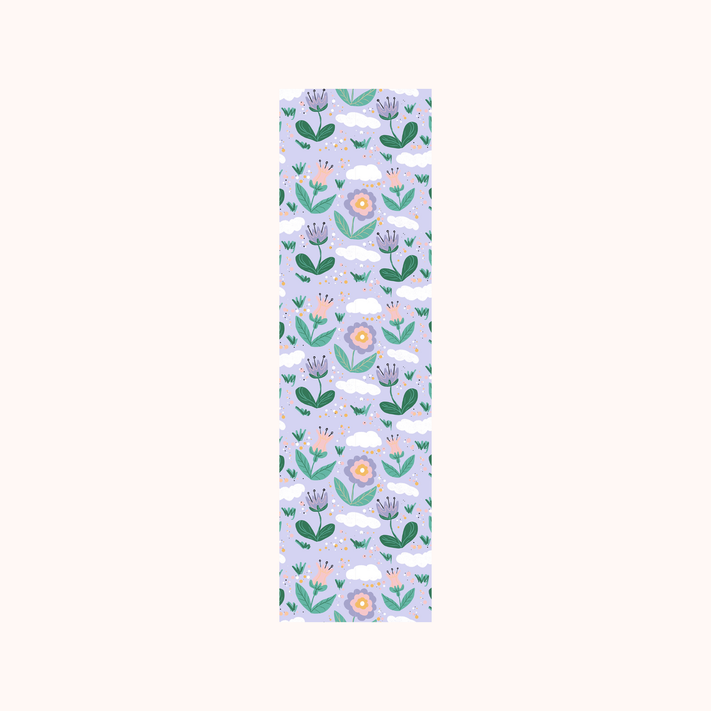 Blue Flower Pattern Bookmark