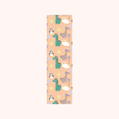 Dino Penguin Pattern Bookmark