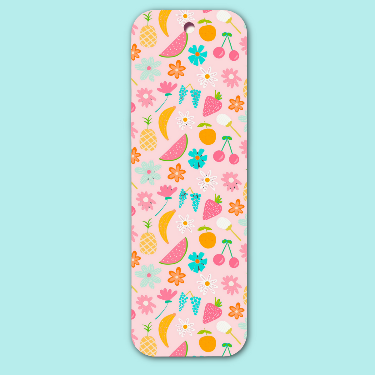 Summer Fruit Pattern Bookmark