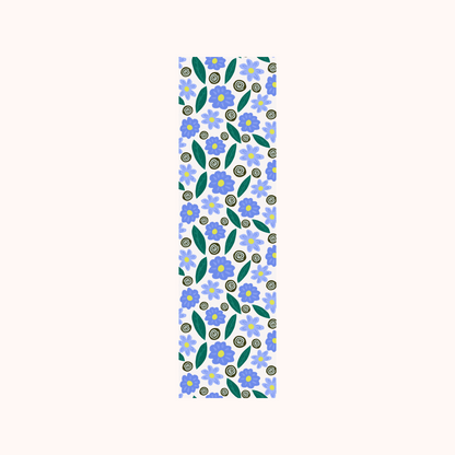 Blue Flower Pattern Bookmark