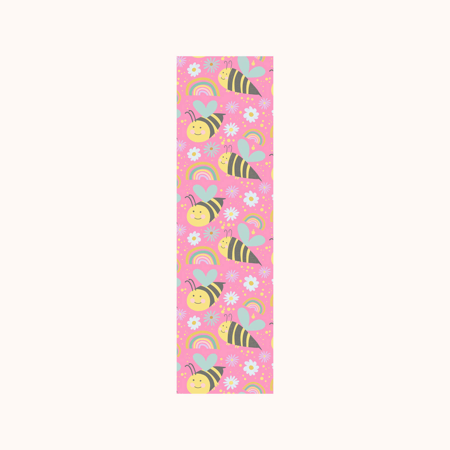 Bee Rainbow Pattern Bookmark