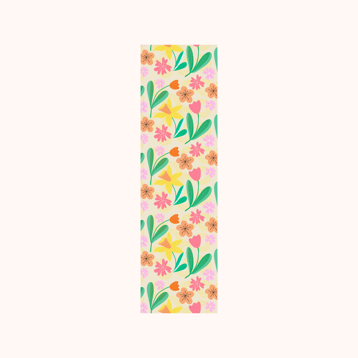 Spring Flower Pattern Bookmark
