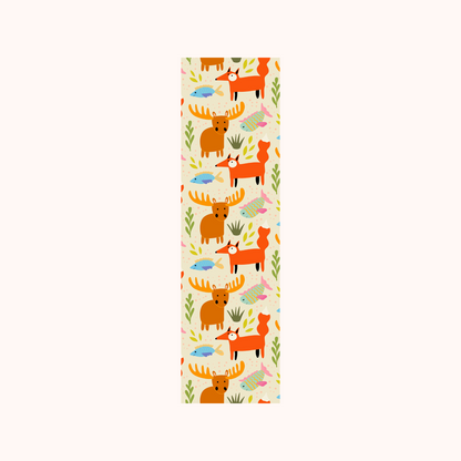 Moose Fox Pattern Bookmark