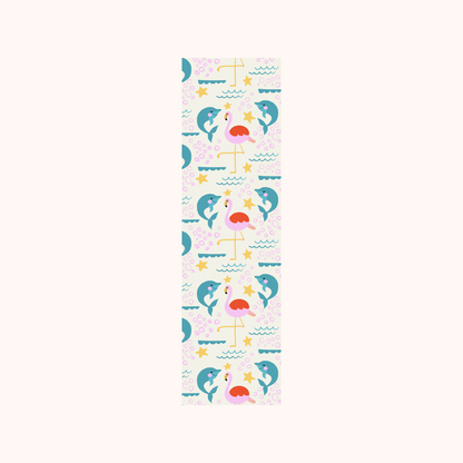 Flamingo  Dolphin Pattern Bookmark