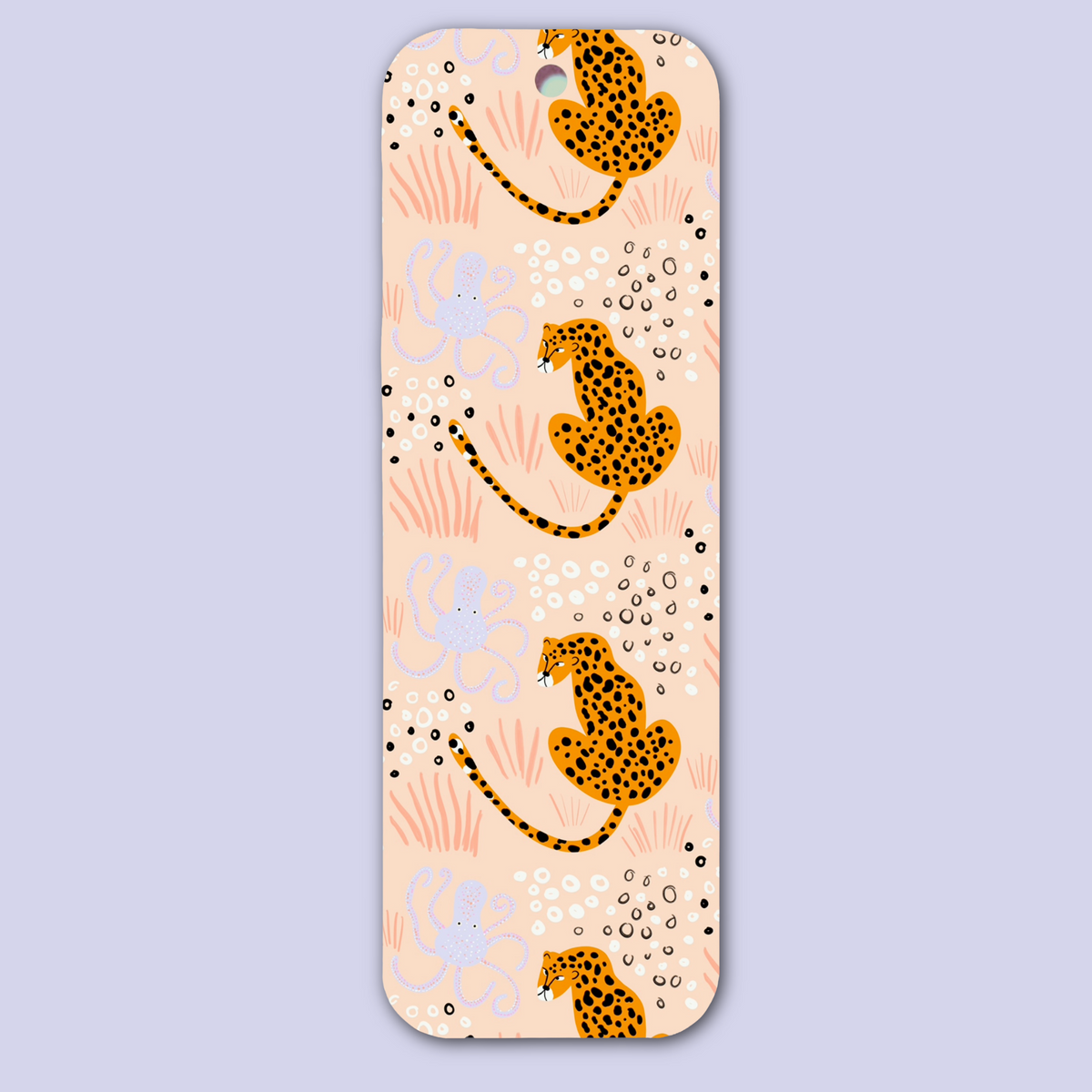 Octopus Leopard Pattern Bookmark