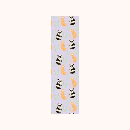 Panda Monkey Pattern Bookmark