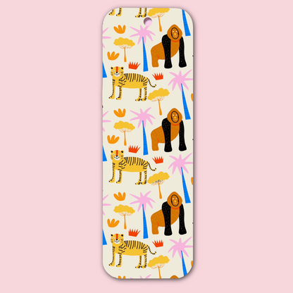 Gorilla Leopard Pattern Bookmark