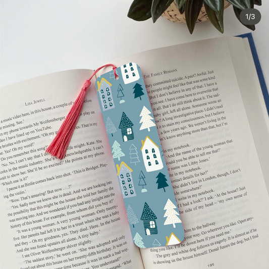 House Tree Pattern Bookmark