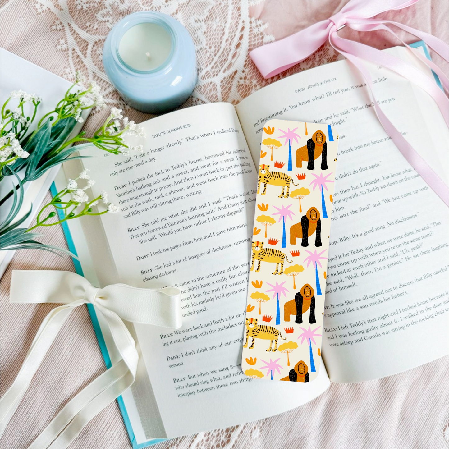 Gorilla Leopard Pattern Bookmark