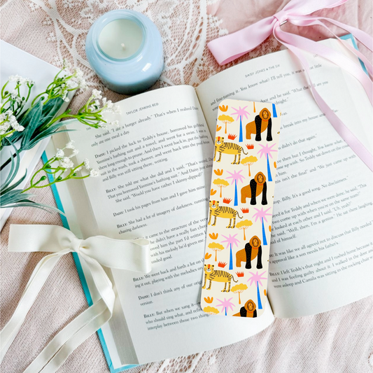 Gorilla Leopard Pattern Bookmark