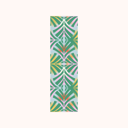 Geometric Pattern Green Pink Bookmark