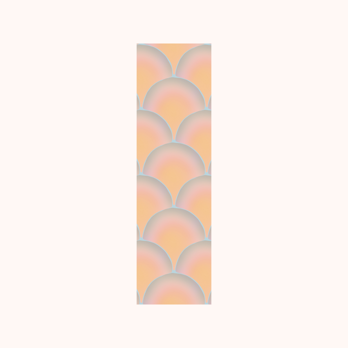 Geometric Pattern Blue Orange Bookmark
