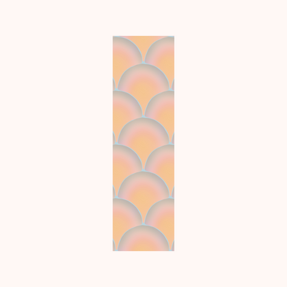 Geometric Pattern Blue Orange Bookmark